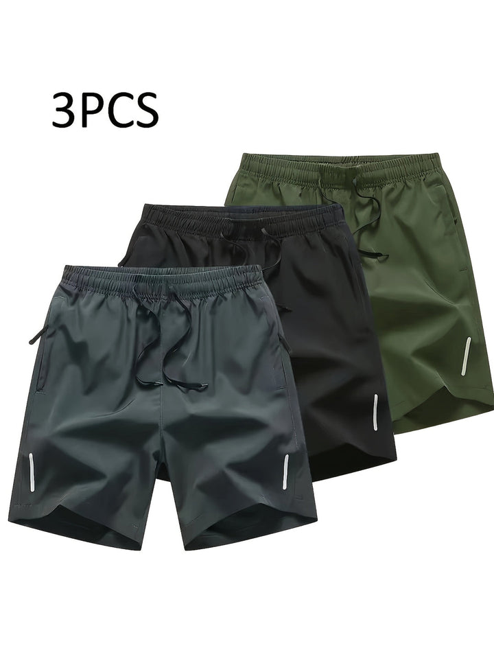 Men's Sports Shorts | Quick-Drying & Breathable | Drawstring & Zipper Pockets | Summer & Outdoor