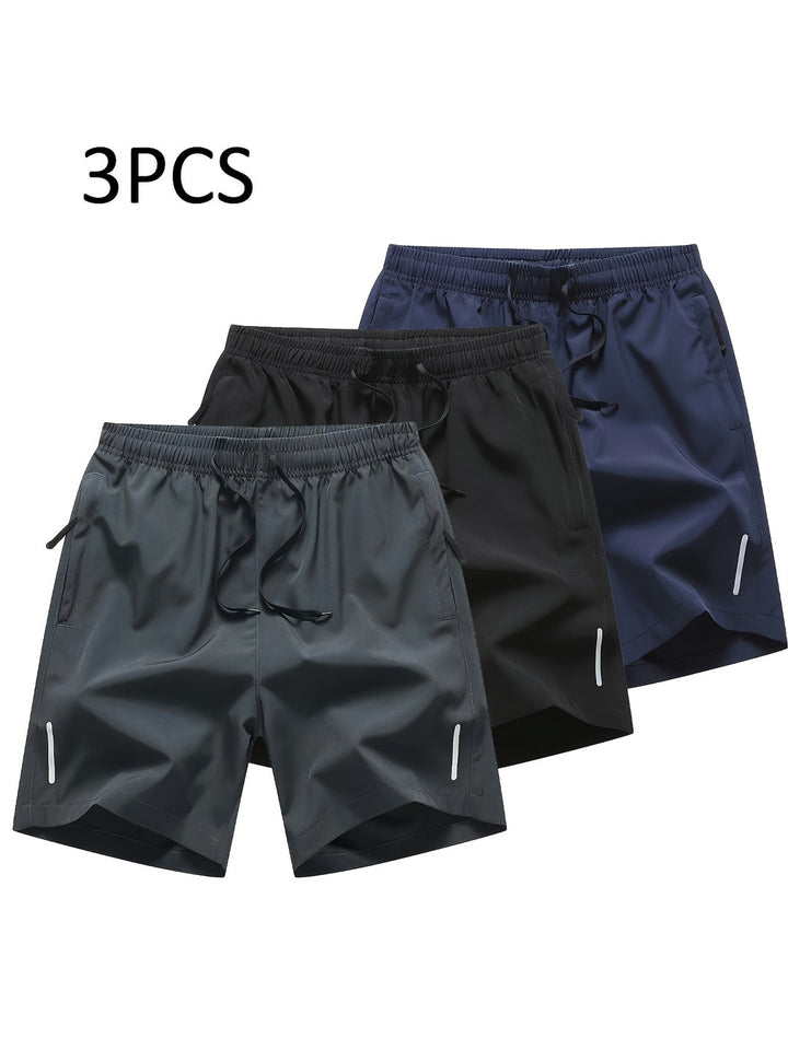 Men's Sports Shorts | Quick-Drying & Breathable | Drawstring & Zipper Pockets | Summer & Outdoor