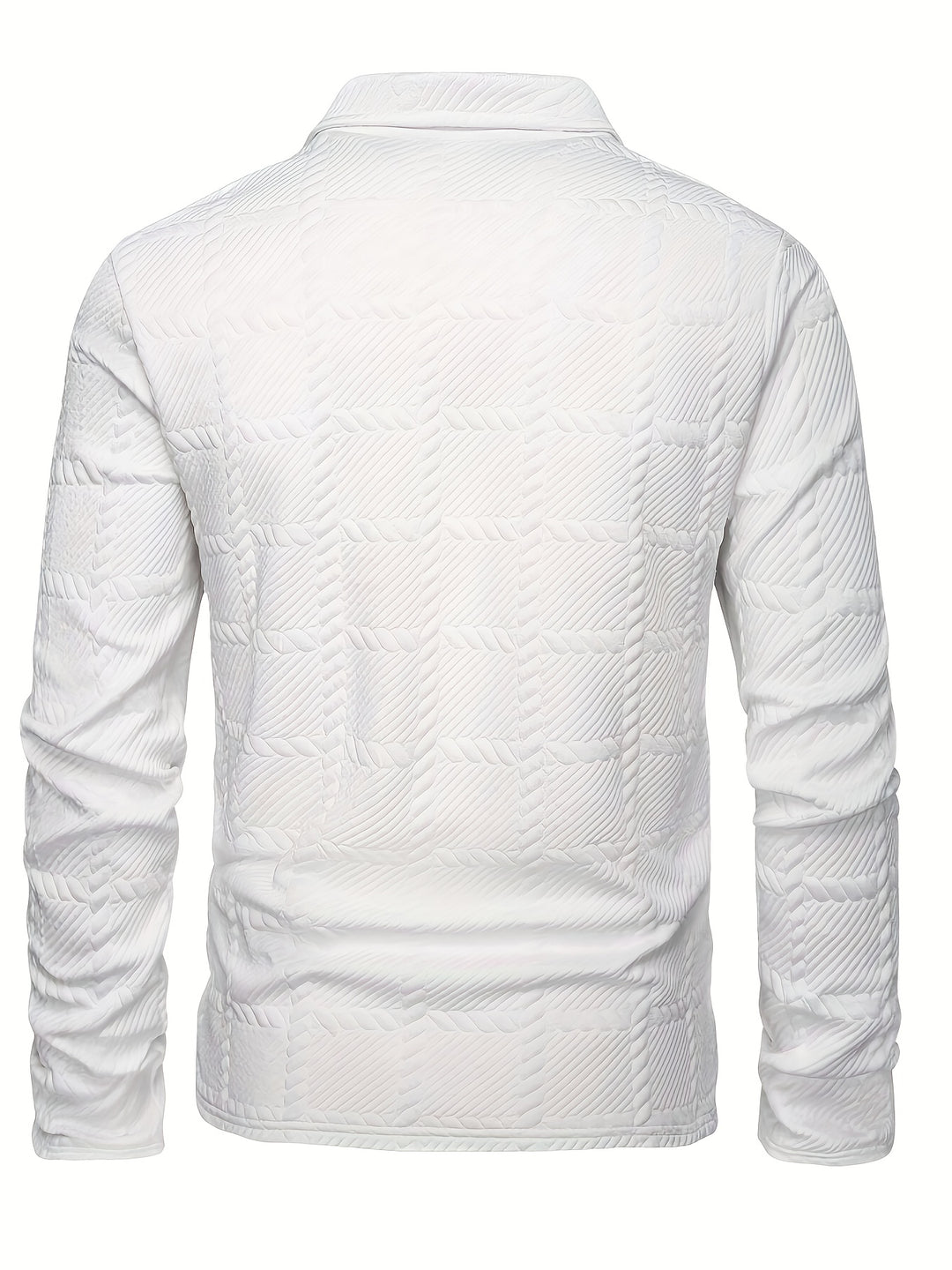 Men's Polo Shirt | Knitted Jacquard | Stylish & Casual | Spring & Autumn