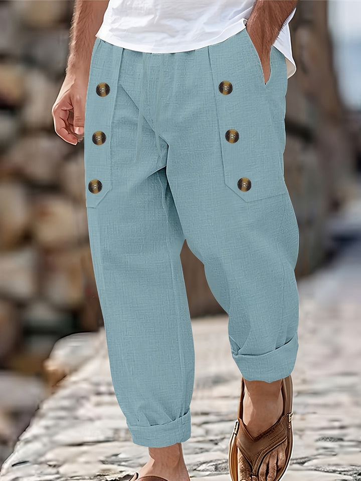 Men's Harem Pants | Lightweight & Breathable | Beach Style | Loose Fit
