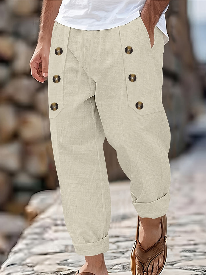 Men's Harem Pants | Lightweight & Breathable | Beach Style | Loose Fit