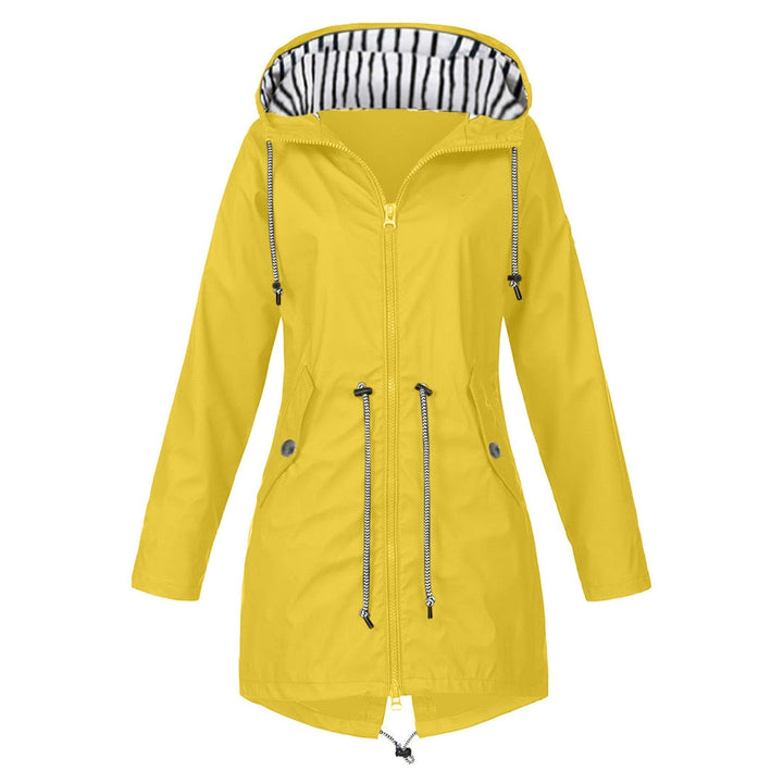 Outdoor Jacket | Wind & Waterproof | Adjustable Hood & Pockets | Solid Colour Windbreaker