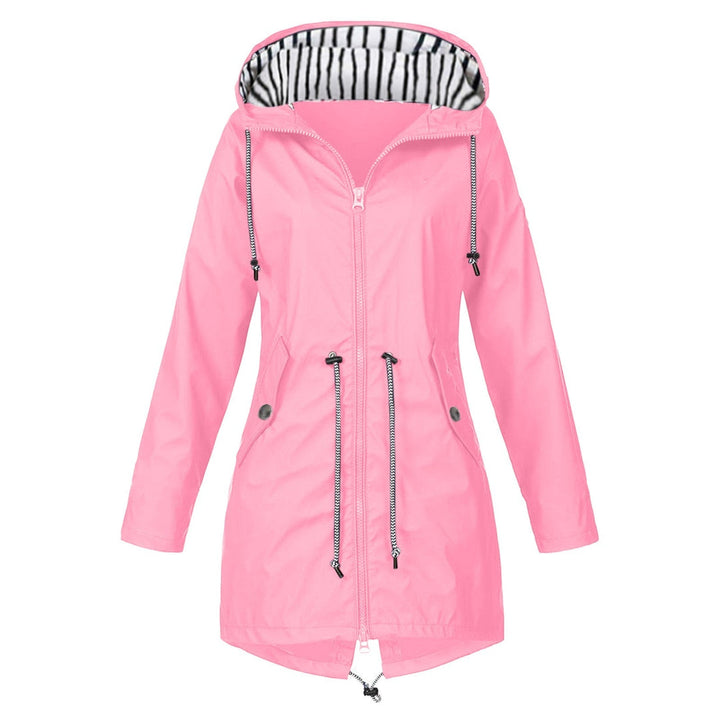 Outdoor Jacket | Wind & Waterproof | Adjustable Hood & Pockets | Solid Colour Windbreaker