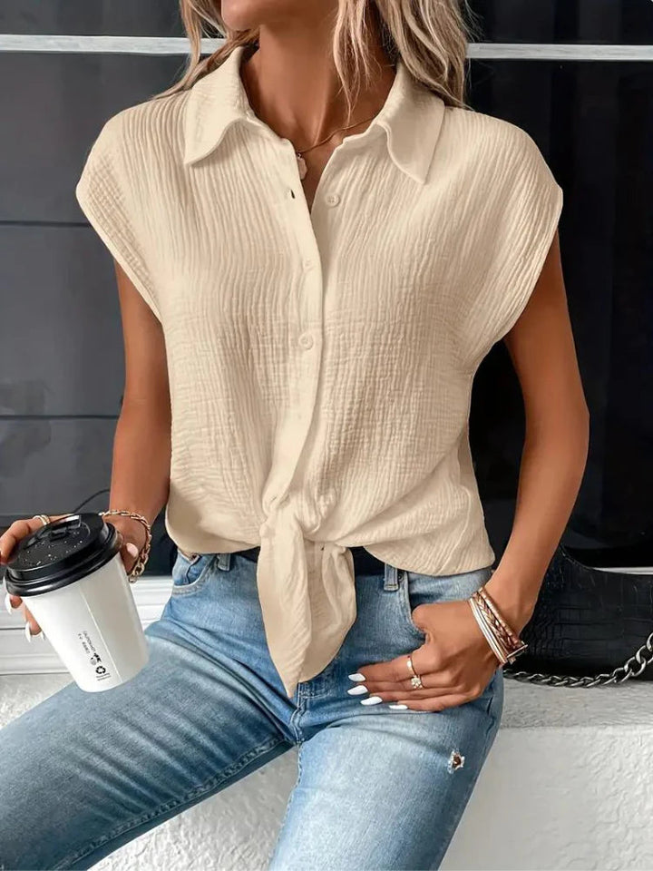 Women's Shirt | Short-Sleeved & Button-Up | Soft & Summery | Casual Style