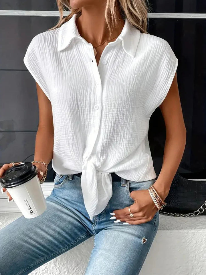 Women's Shirt | Short-Sleeved & Button-Up | Soft & Summery | Casual Style