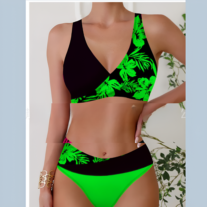 Women’s Bikini Set | High Waist | Floral Print | Two-Piece Swimsuit