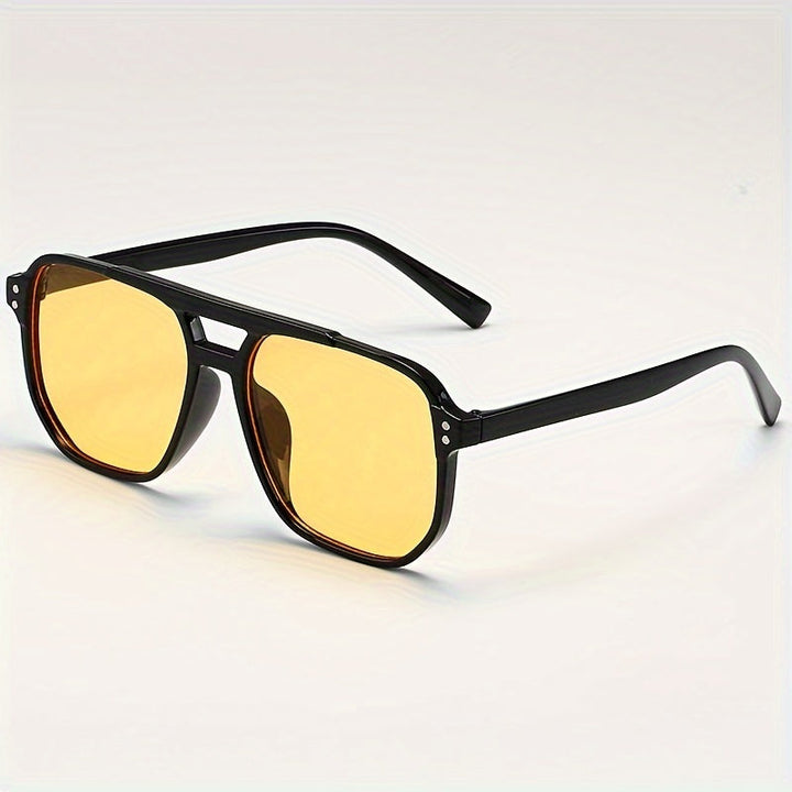 Men’s Square Sunglasses | Retro Punk Style | Bold & Colorful | All-Day Comfort