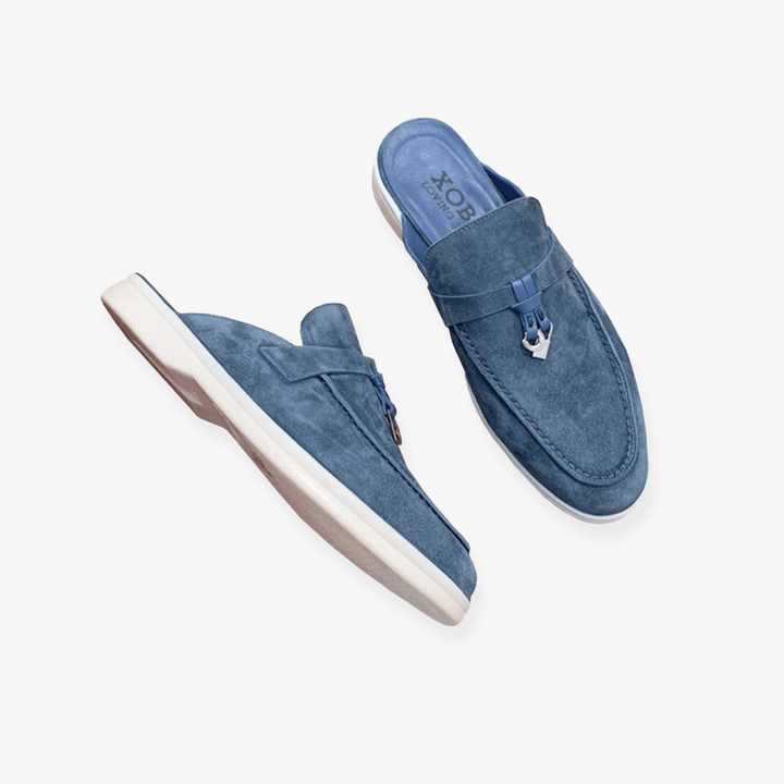 Women's Mules | Slip-On Comfort | Chic Buckle Detail | Faux Leather