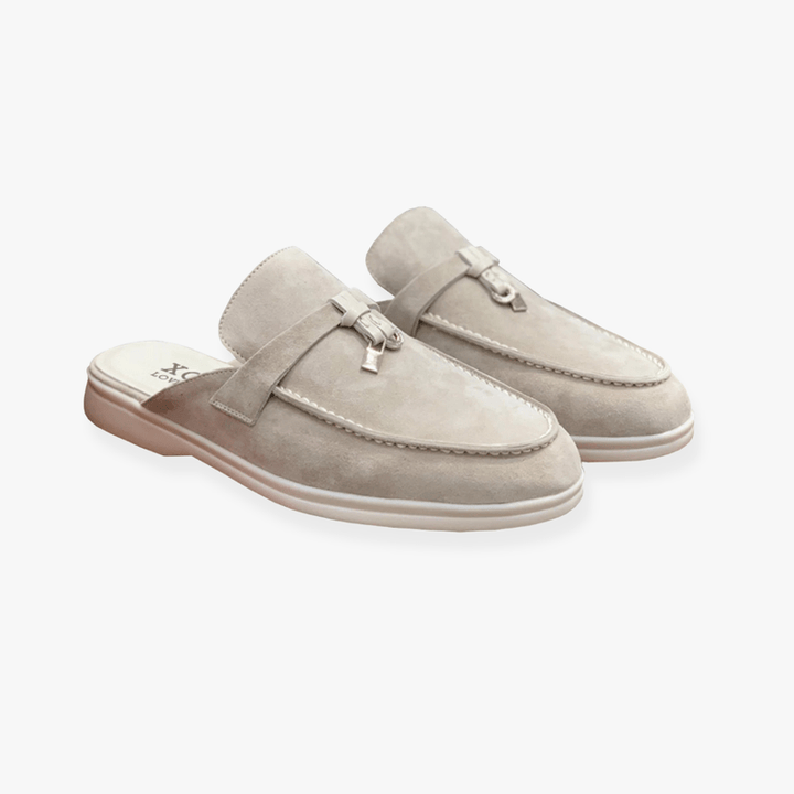 Women's Mules | Slip-On Comfort | Chic Buckle Detail | Faux Leather