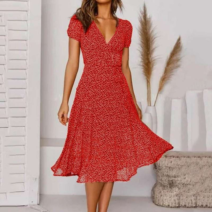 Women's Summer Dress | Floral Print | A-Line Fit | Lightweight & Breathable
