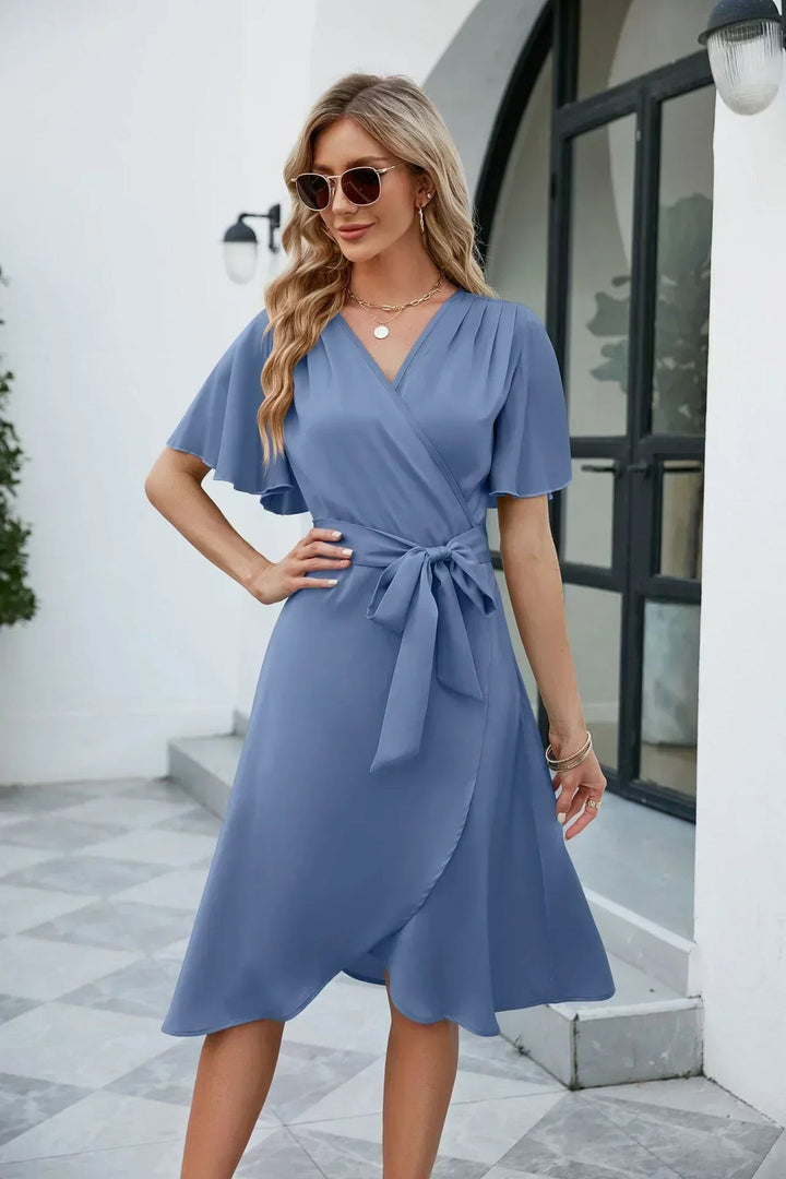 Women's Summer Dress | V-Neckline | Lightweight & Breathable | Relaxed Fit