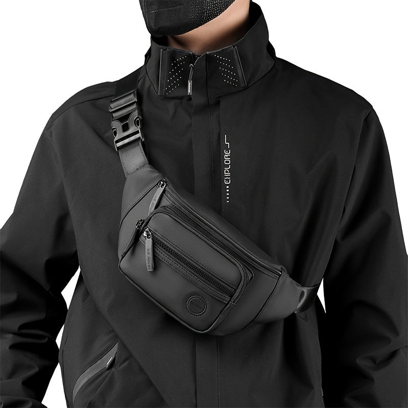 Men's Waist Bag | Multifunctional & Water-Repellent | Outdoor & Sports | Nylon | Multiple Pockets