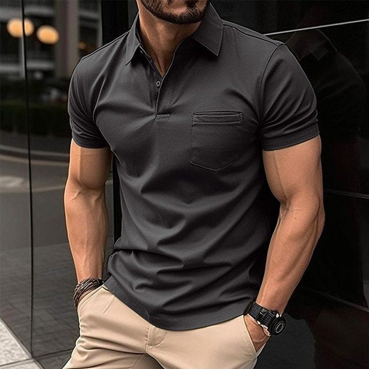 Men’s Polo T-Shirt | Slim Fit Athletic Style | Silky Soft & Breathable | Cotton & Polyester