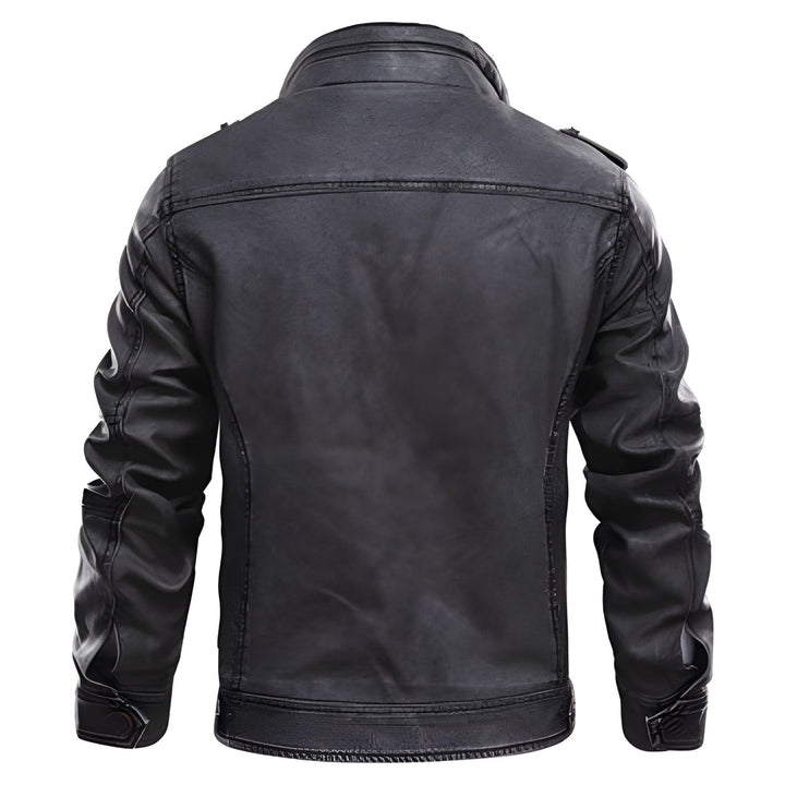 Men’s Winter Jacket | Moto-Style with Chest Pockets | Casual Clothing