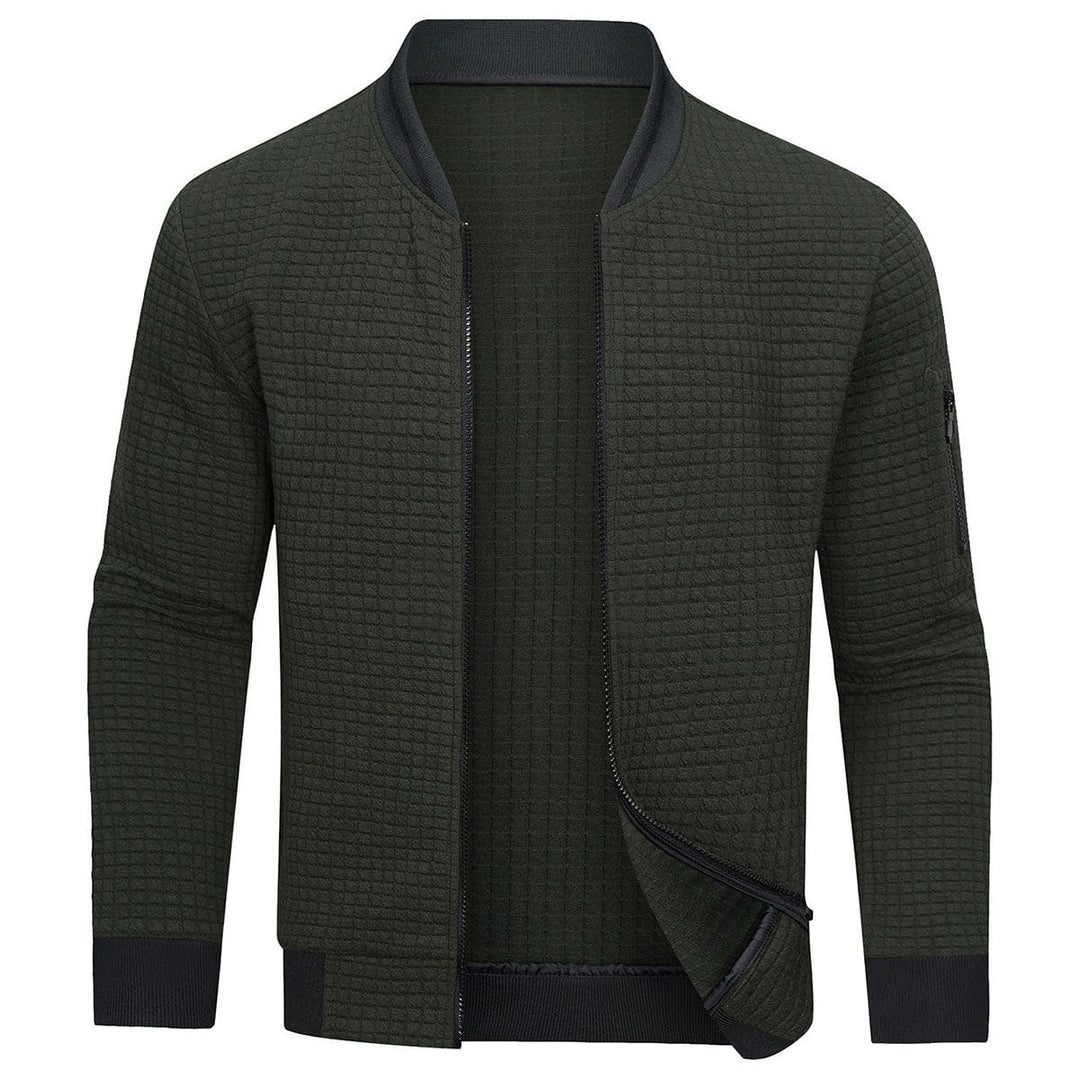 Men’s Zipper Jacket | Warm Outdoor Sweatwear | Sporty & Comfortable | Baseball Collar