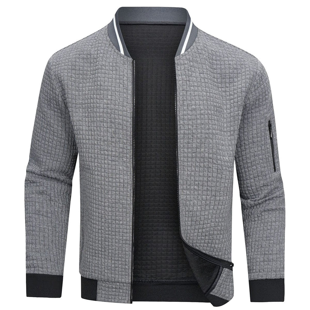Men’s Zipper Jacket | Warm Outdoor Sweatwear | Sporty & Comfortable | Baseball Collar