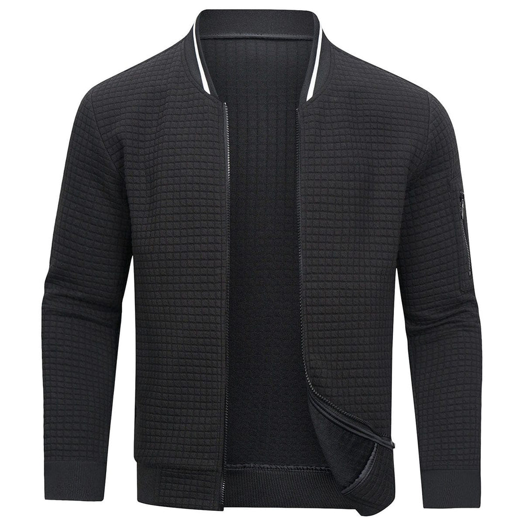 Men’s Zipper Jacket | Warm Outdoor Sweatwear | Sporty & Comfortable | Baseball Collar