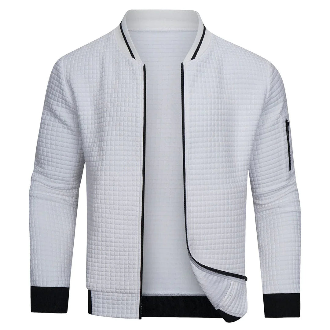 Men’s Zipper Jacket | Warm Outdoor Sweatwear | Sporty & Comfortable | Baseball Collar