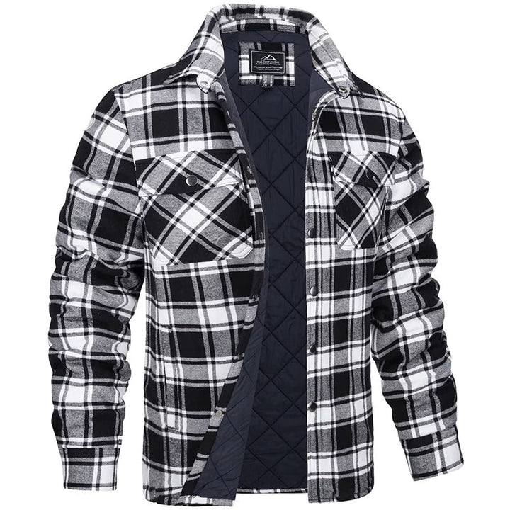 Men's Jacket | Checkered Flannel Lumberjack Style | Warm & Durable | Cotton Blend