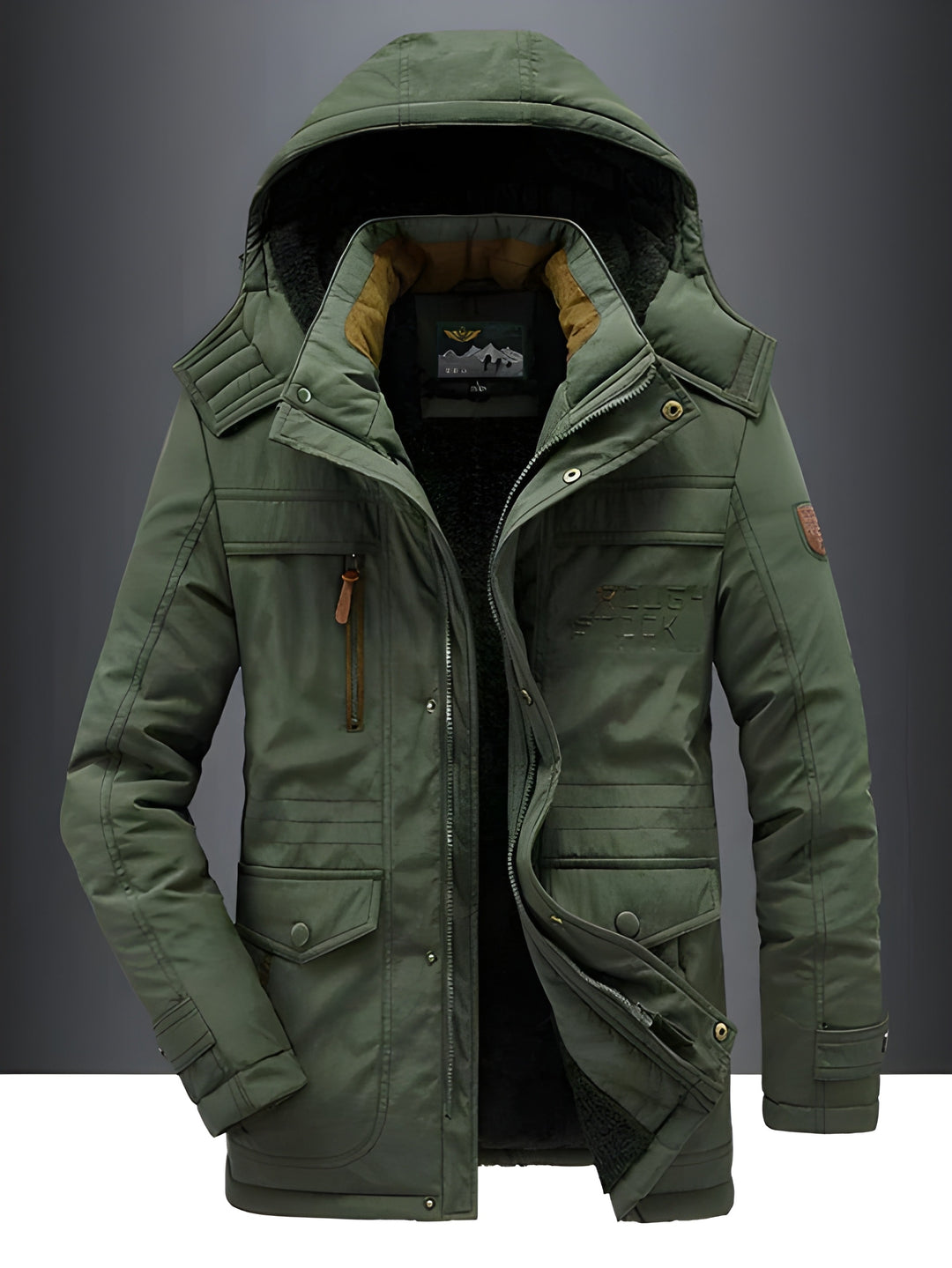 Men’s Winter Jacket | Cozy Lining & Functional Pockets | Poly Cotton Blend
