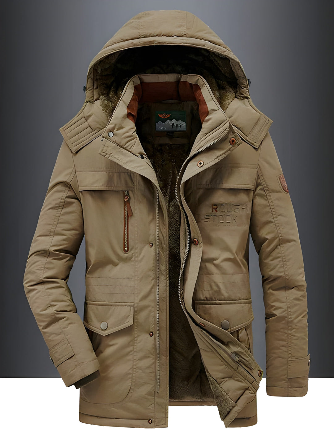 Men’s Winter Jacket | Cozy Lining & Functional Pockets | Poly Cotton Blend