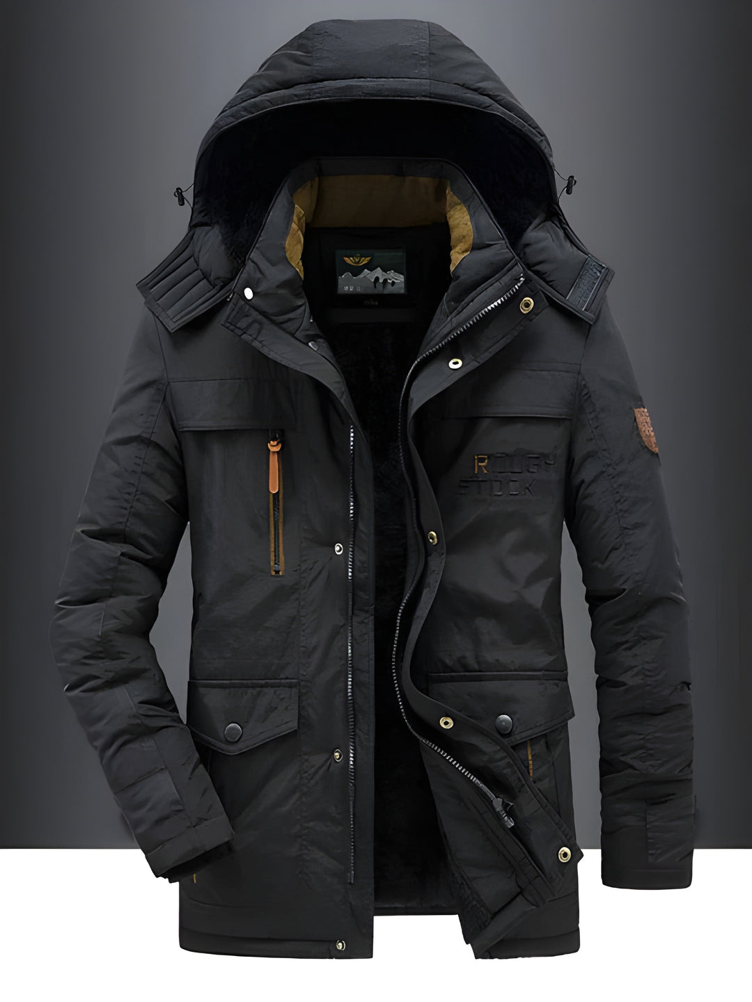 Men’s Winter Jacket | Cozy Lining & Functional Pockets | Poly Cotton Blend