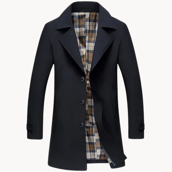 Timeless Trench Coat for Men | Elegant & Versatile | Classic Cut & Premium Comfort | Polyester