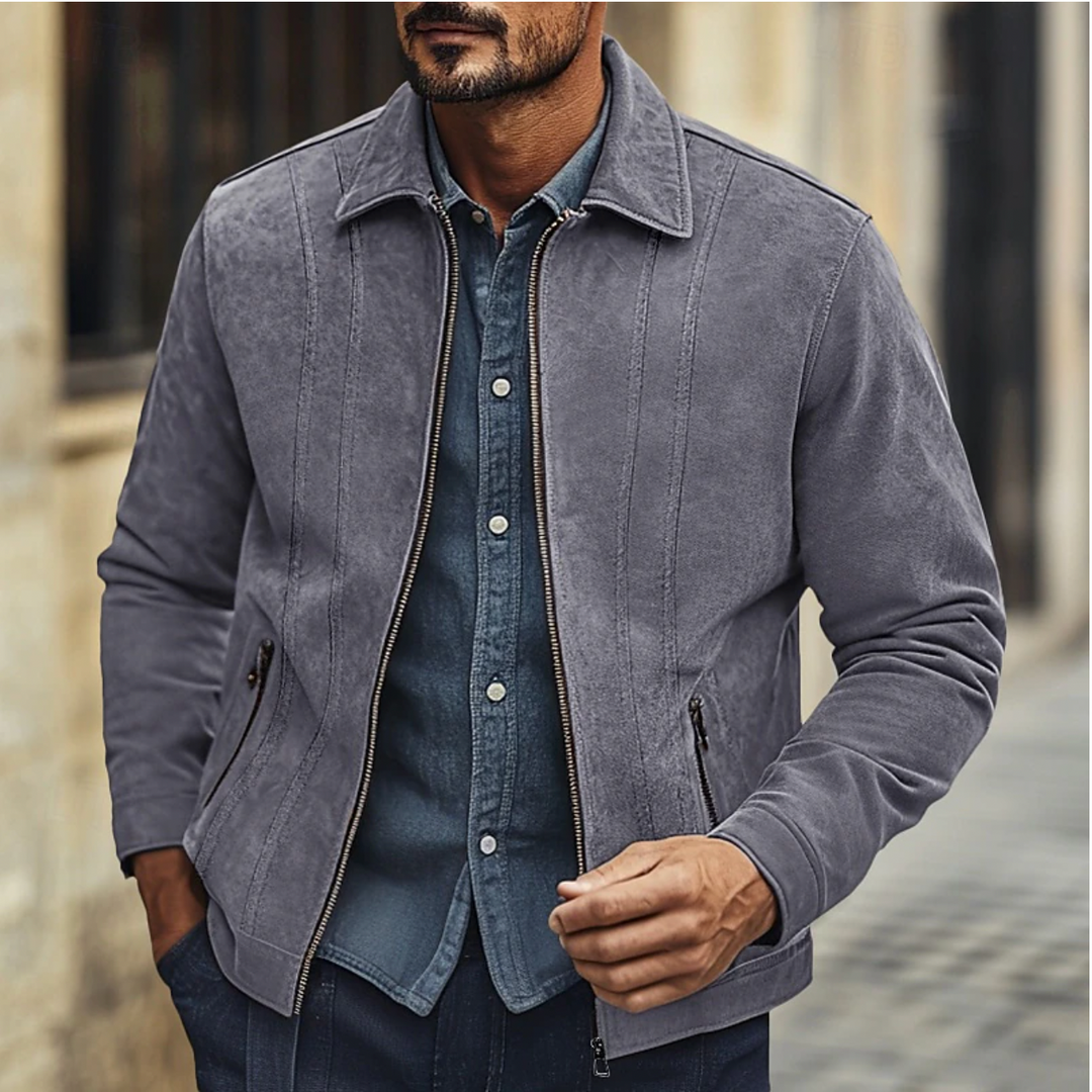 Men’s Suede Jacket | Chic & Comfortable | Unique Design | Premium Suede