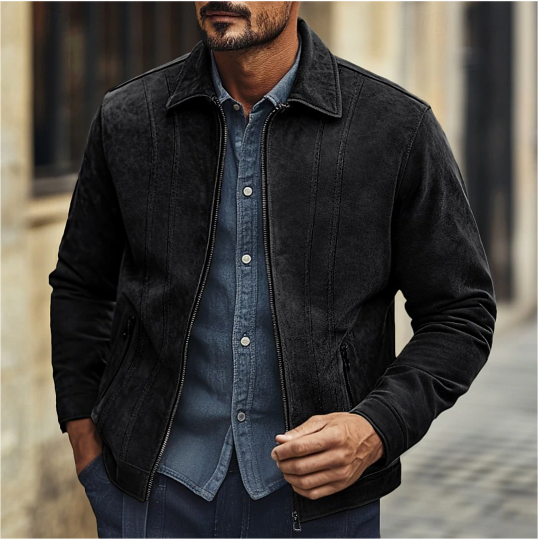 Men’s Suede Jacket | Chic & Comfortable | Unique Design | Premium Suede