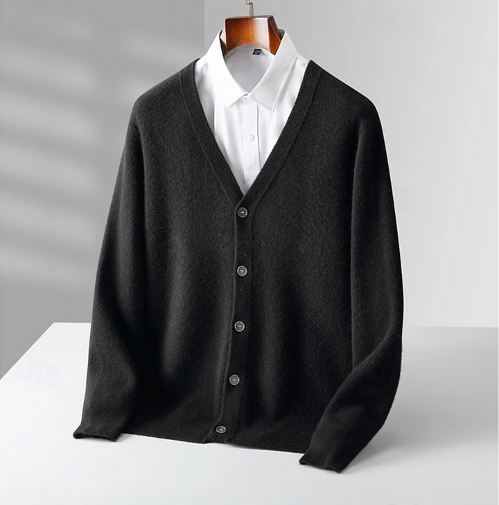 Men's Wool Vest | Classic V-Neck with Button Closure | Elegant & Comfortable | Wool