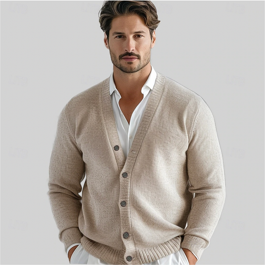 Men's Wool Vest | Classic V-Neck with Button Closure | Elegant & Comfortable | Wool