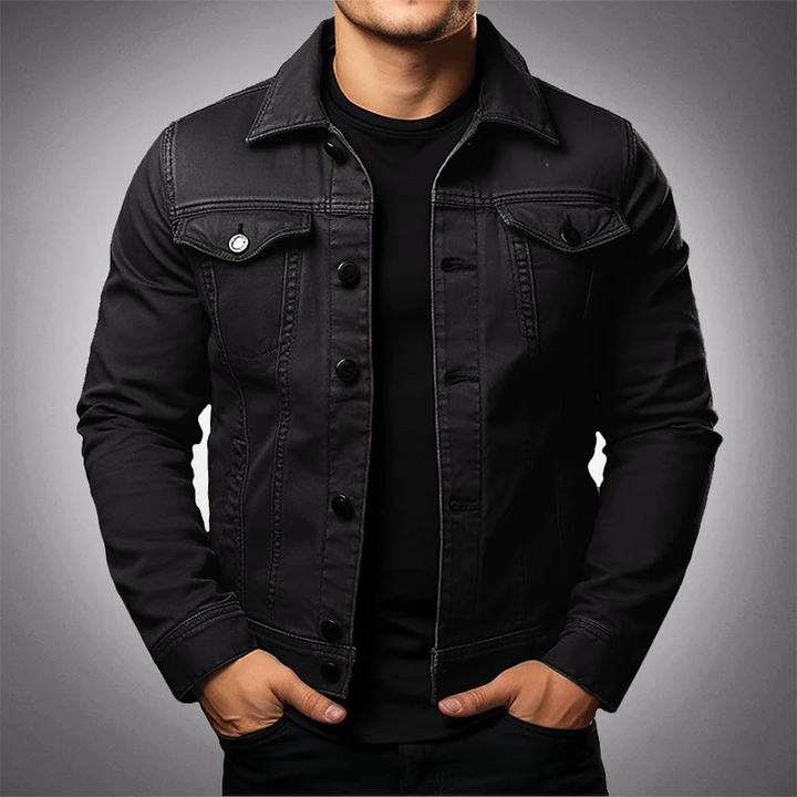 Men's Classic Denim Jacket | Sustainable & Stylish | Versatile Cotton