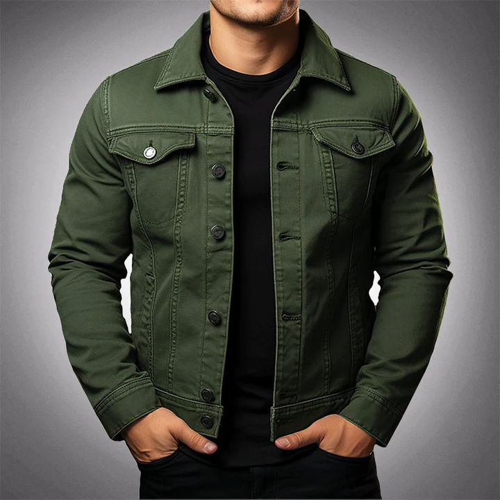 Men's Classic Denim Jacket | Sustainable & Stylish | Versatile Cotton