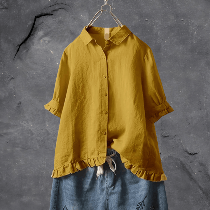 Women's Blouse | Elegant & Versatile | Breathable Comfort | Cotton/Linen