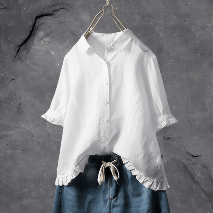 Women's Blouse | Elegant & Versatile | Breathable Comfort | Cotton/Linen