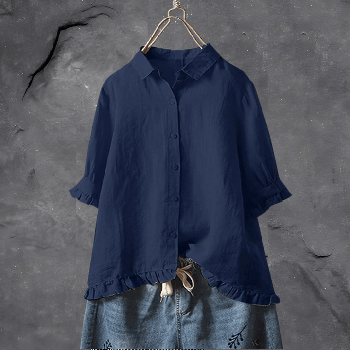 Women's Blouse | Elegant & Versatile | Breathable Comfort | Cotton/Linen