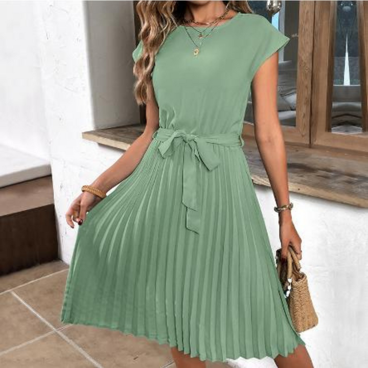 Women’s Dress | Pleated Midi Dress  | Elegant Womens Clothing