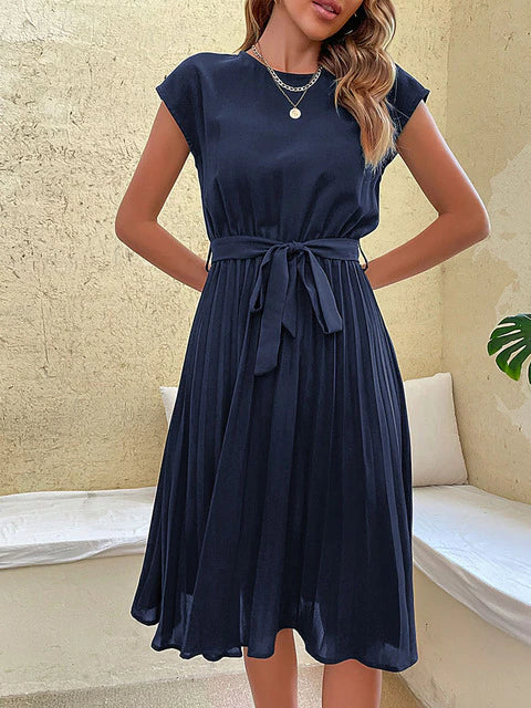 Women’s Dress | Pleated Midi Dress  | Elegant Womens Clothing