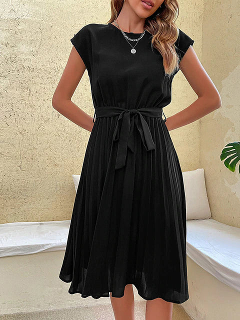 Women’s Dress | Pleated Midi Dress  | Elegant Womens Clothing