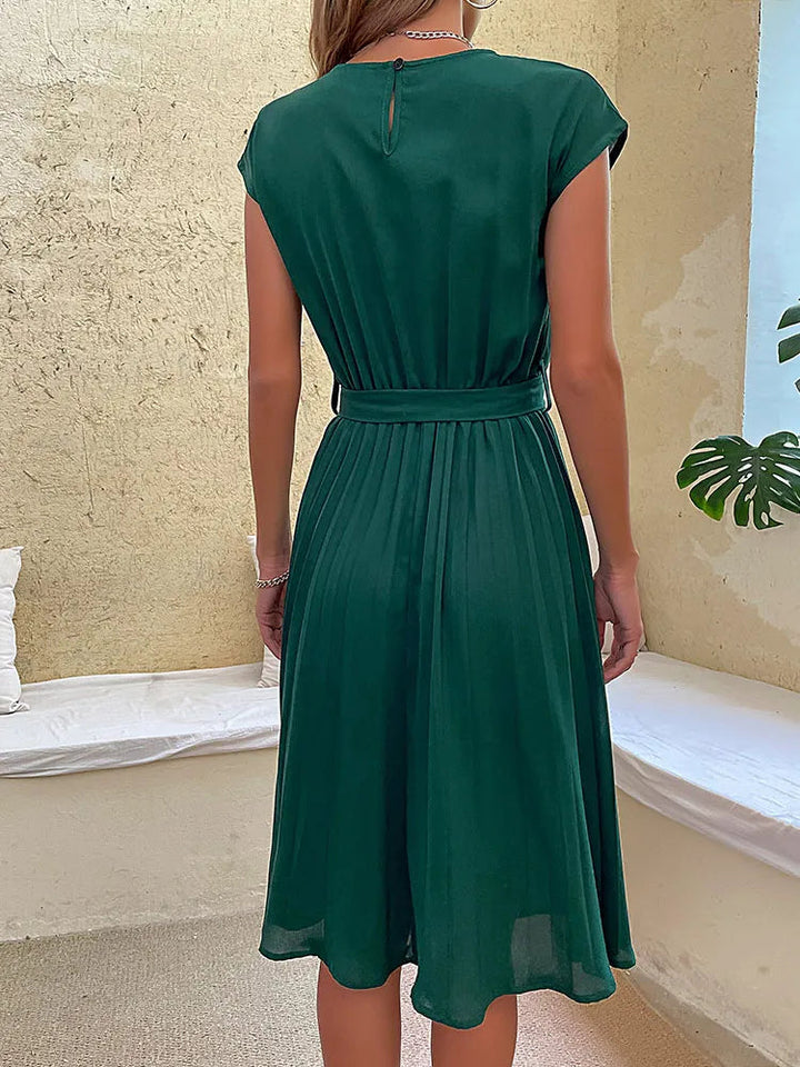 Women’s Dress | Pleated Midi Dress  | Elegant Womens Clothing