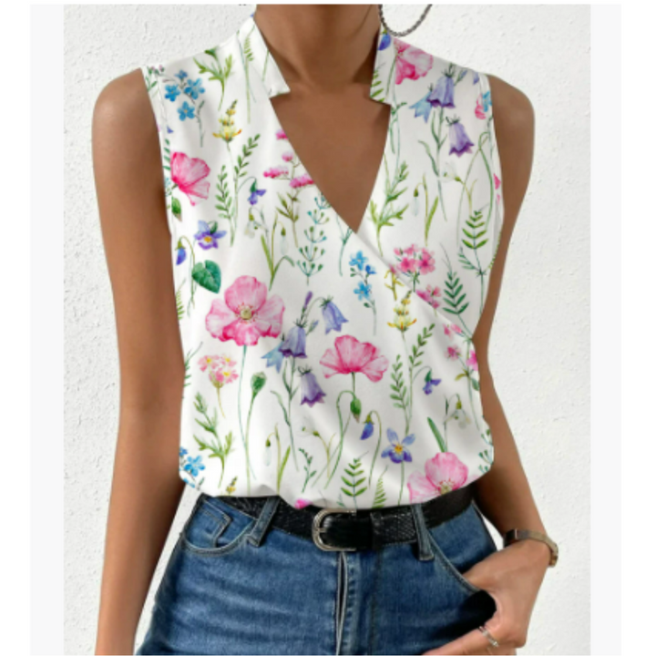 Women's Summer Blouse | Lightweight & Flattering Fit | Versatile & Chic | Polyester