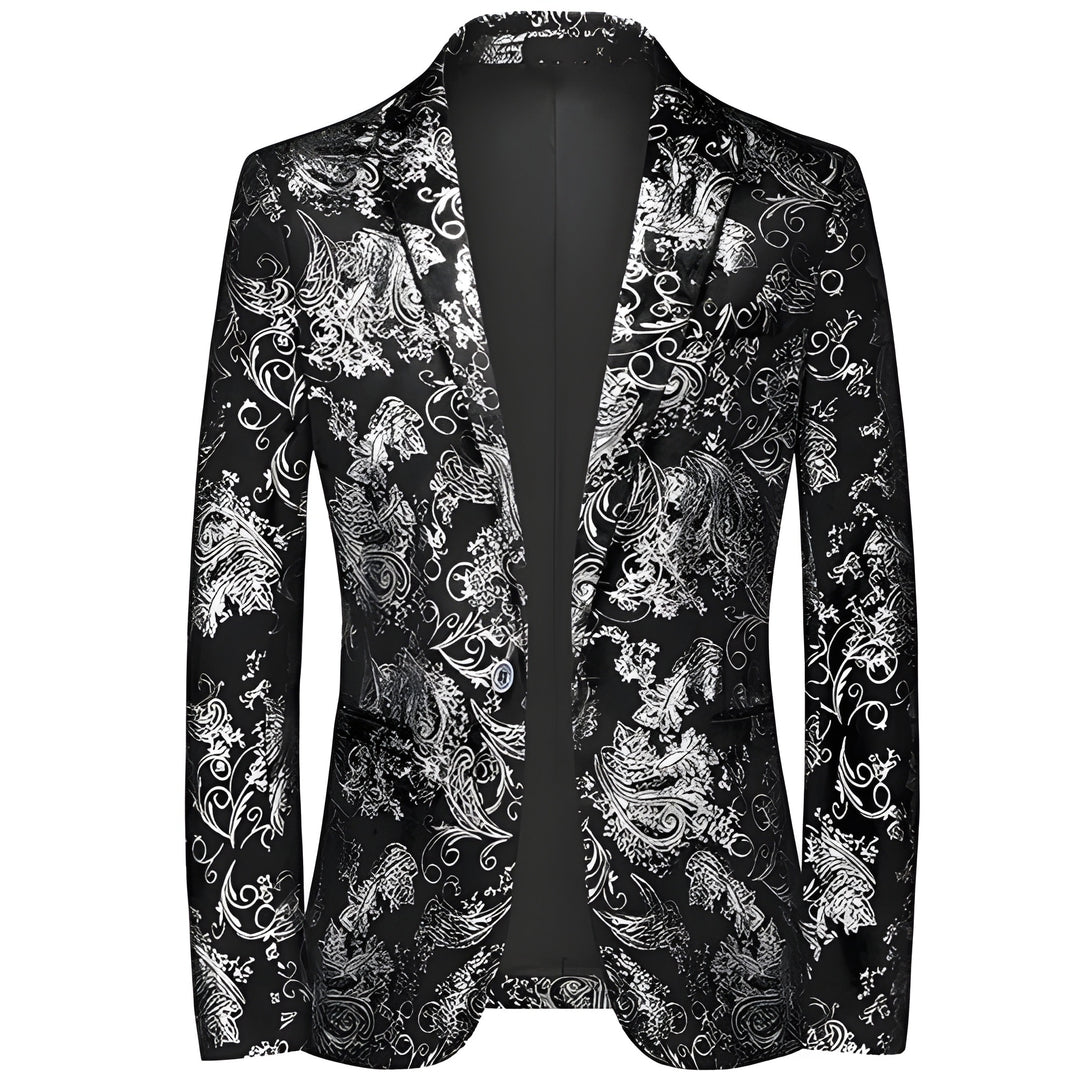 Men’s Blazer | Waterproof & Refined | Unique Silver Accents | Poly Cotton