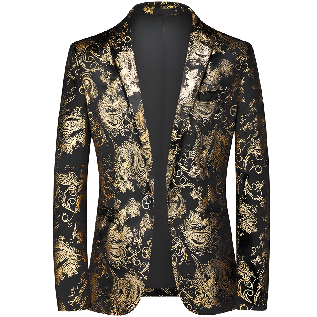 Men’s Blazer | Waterproof & Refined | Unique Silver Accents | Poly Cotton