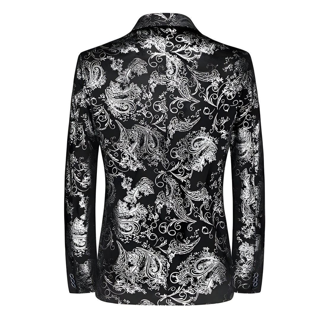 Men’s Blazer | Waterproof & Refined | Unique Silver Accents | Poly Cotton