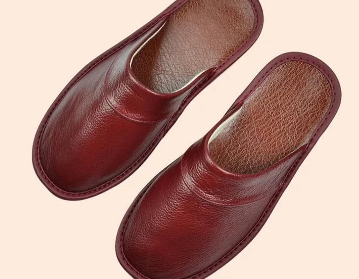 Men’s Slippers | Casual & Durable | Comfortable Fit | Premium Cowhide Leather