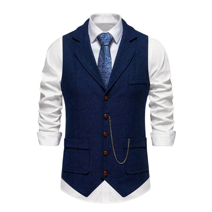 Men’s Vest | Vintage Style & Classic Fit | Timeless Lapel Detail | Premium Polyester