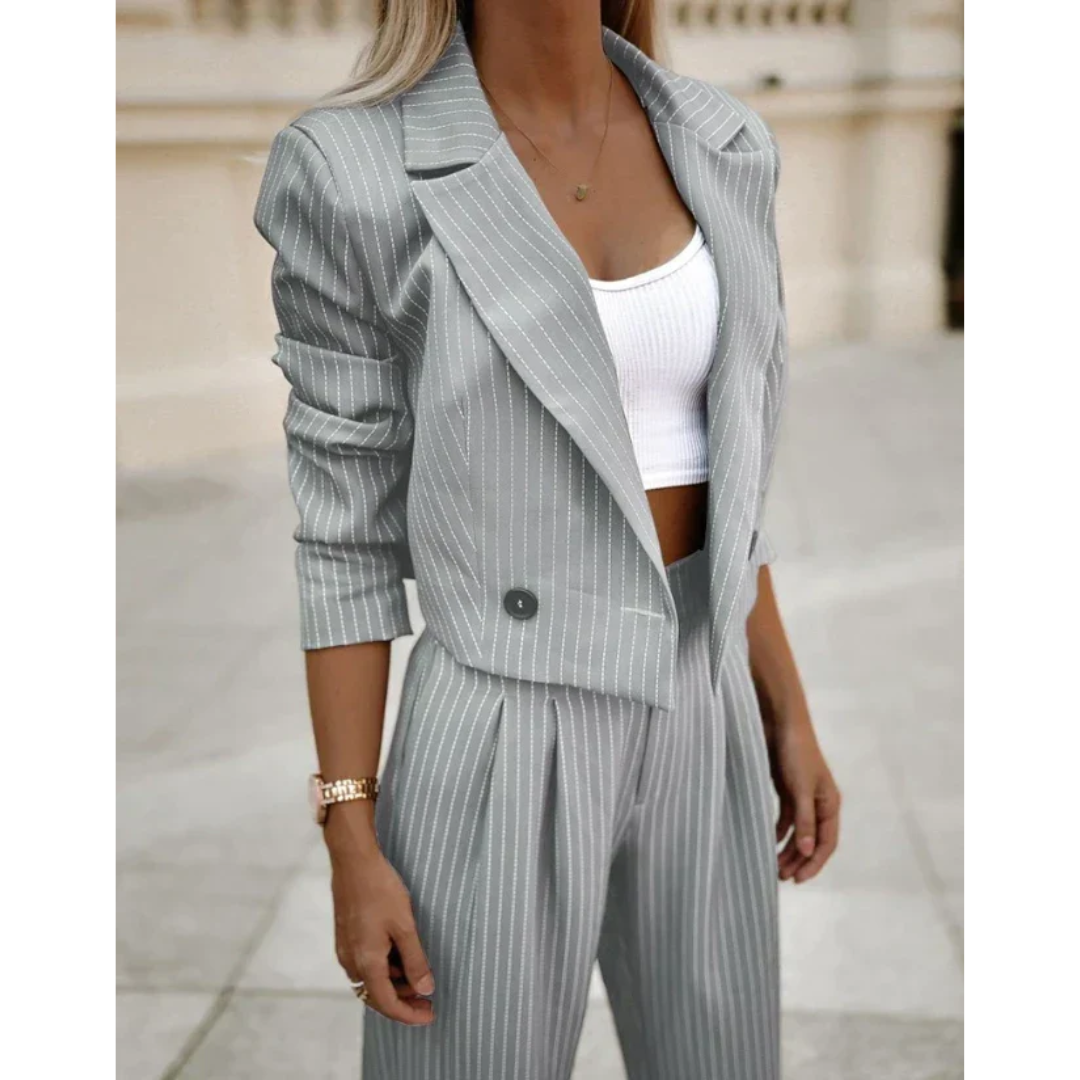 Women’s Suit | Tailored Comfort & Modern Elegance | Premium Two-Piece Set | Polyester