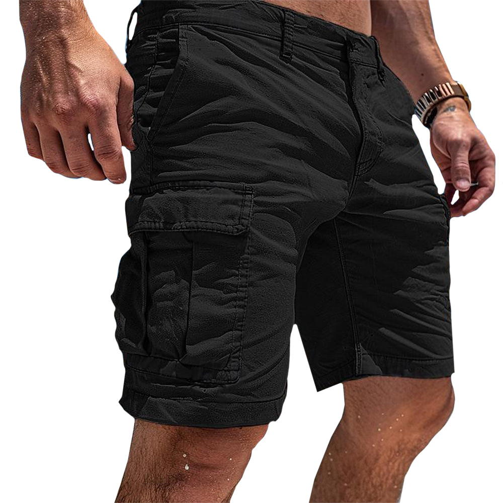Men's Cargo Shorts | Slim Fit with Multiple Pockets | Casual & Comfortable | 100% Polyester