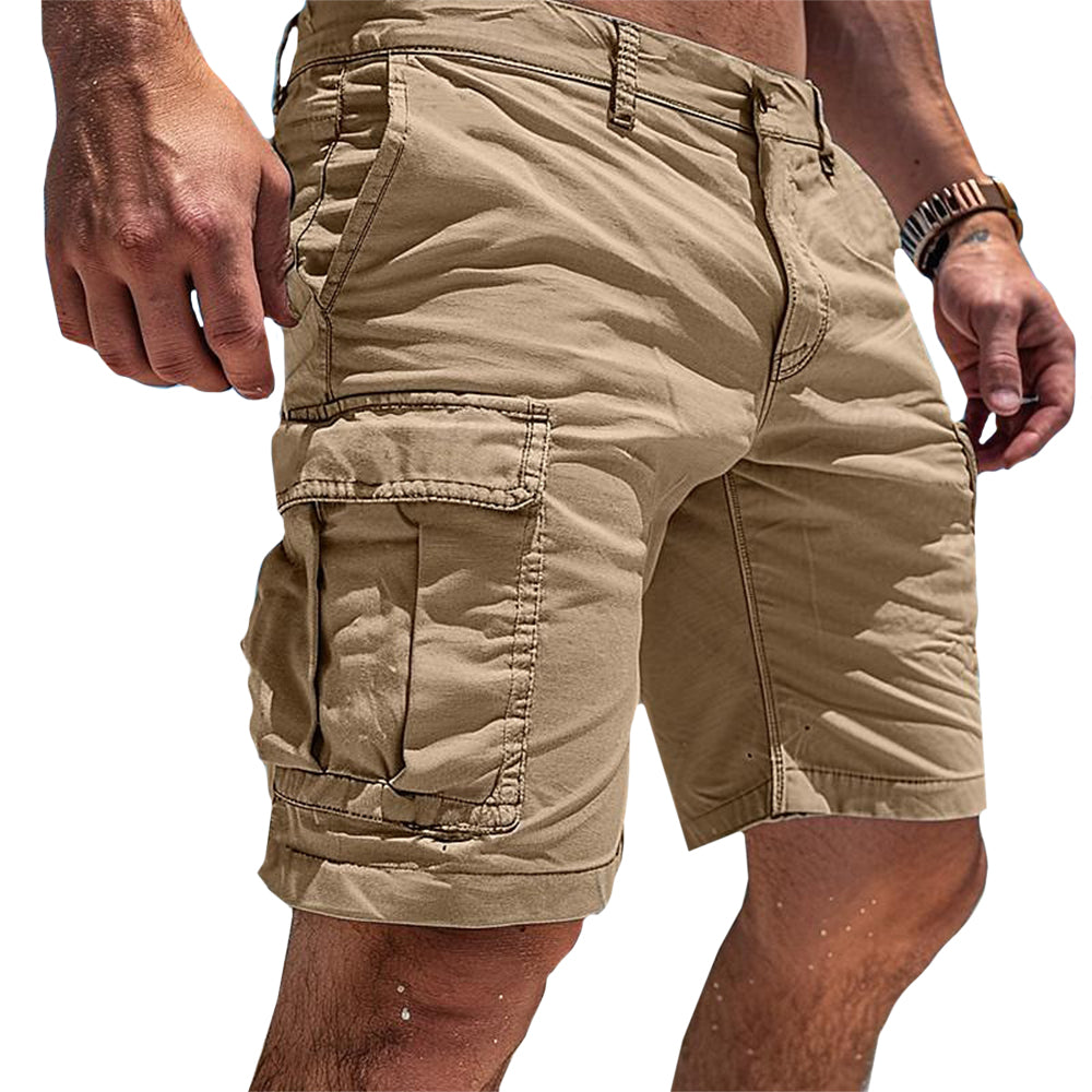Men's Cargo Shorts | Slim Fit with Multiple Pockets | Casual & Comfortable | 100% Polyester
