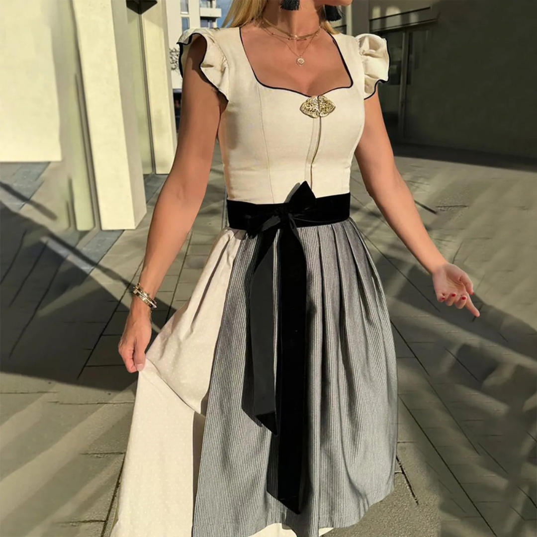 Women’s Oktoberfest Dirndl Dress | Elegant Lace Detail | Polyester